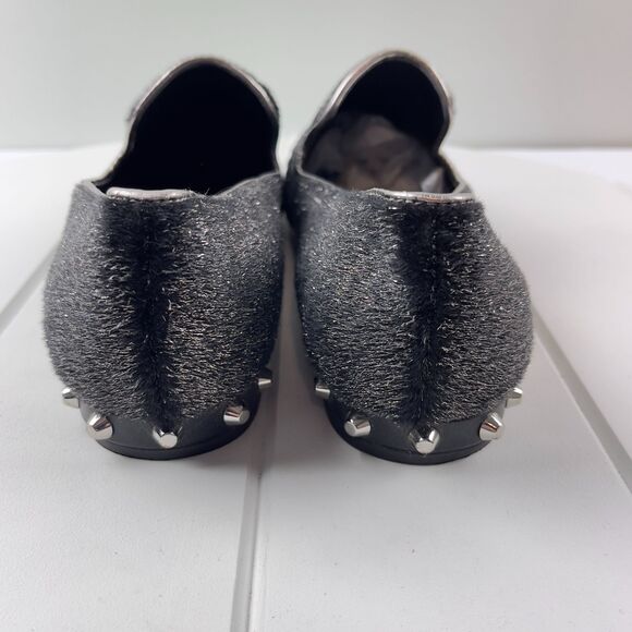 Marc Fisher Women's Size 9.5 M Shoes Abree 3 Studded Slip On Loafers Pewter - Picture 4 of 6